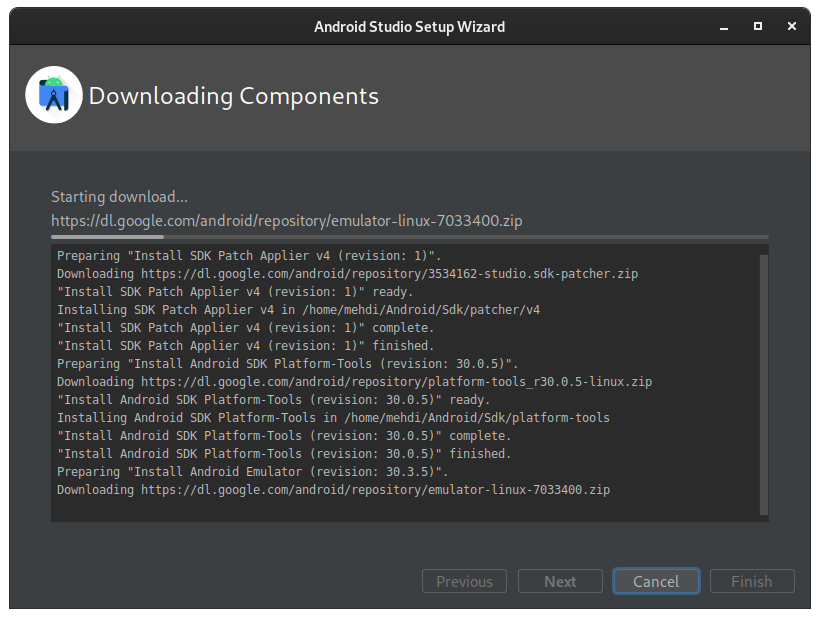 android studio setup wizard 7